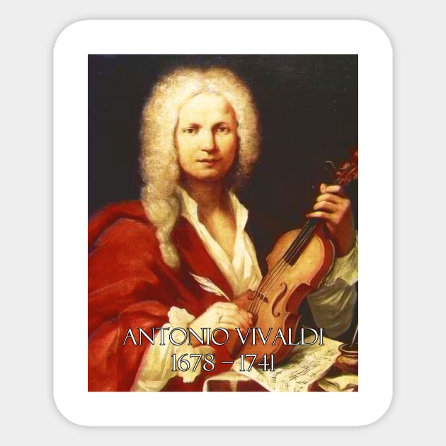 Great Composers: Antonio Vivaldi Sticker by Naves